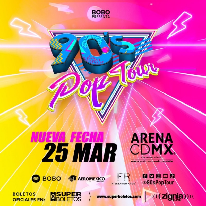 Regresa 90s Pop Tour a la CDMX ADR Networks